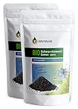 Kräuterland Bio Schwarzkümmel Samen ganz, 1kg - 2x 500g Schwarzkümmelsamen 100% rein & vegan - Nigella Sativa in Premium Qualität
