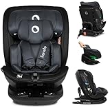 LIONELO Bastiaan RWF Baby- und Kleinkindautositz 0-36 kg von 40–150 cm 360° drehbar ISOFIX-zertifiziert i-Size R129 neuester Standard, Befestigung vorne und hinten, Seitenschutz, voll verstellbar
