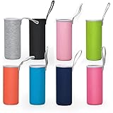 Brateuanoii 8 Stück Flaschen Thermo-Hülle Taschen, Trinkflasche Thermohülle, Trinkflasche Cover, Trinkflasche Sport,Taschen Isolierte Für Outdoor Sportarten Camping Wandern Reisen 8 Farben