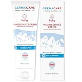 GERMACARE Baby Wundschutzcreme 75ml - pflegt die gereizte und empfindliche Babyhaut optimal mit Zink und natürlichen Pflanzenstoffen - ideal für den Windelbereich und Hautreizungen