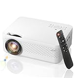 Mini Beamer ALLJOY Video Beamer Full HD 1080P unterstützt, 300 ANSI 11500 Lumen 2.4GHz/5GHz WiFi 195''Großbild, Beamer Heimkino Kompatibel