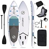 JOOLOOG SUP Board Aufblasbare Stand Up Paddling Board 150 200kg 320x81x15cm 6 Zoll Dick with Paddling Board Zubehör für Erwachsene und Jugendliche