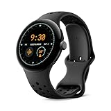 Google Pixel Watch 3 (45 mm) – Android smartwatch with Heart Rate Tracking, Advanced Running from Fitbit, Fitness Insights, 24-Hour Battery – Matte Black Aluminium Case – Obsidian Band – LTE