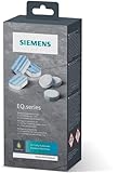 Siemens Multipack TZ80003A, Inhalt: 1 x 10 Reinigungstabletten (je 2,2 g) und 2 x 3 Entkalkungstabletten (je 36 g), für Kaffeevollautomaten der EQ Serie, weiß