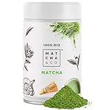 Matcha & CO Tee 100% Bio 80g [Zeremoniengrad]. Bio-Grünteepulver aus Japan. Bio-Matcha-Tee. 100% natürlicher Matcha-Grüntee.