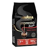 Lavazza, Espresso Barista Gran Crema, Trommelgeröstete Kaffeebohnen, mit Aromanoten von Trockenfrüchten, Arabica und Robusta, Intensität 7/10, Leichte Röstung, 1 kg Packung