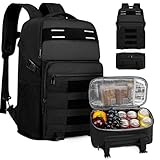 Thermo Rucksack Isolierte,Groß Isoliert Cooler Bag,Abnehmbarer Rucksack,45L,Bringen Sie Eine Kühltasche Für Lebensmittel Mit,Wandern, Arbeiten &Familienausflüge