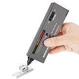 Greensen Diamant Tester Hohe Genauigkeit Schmuck Diamond Selector Tragbar Selector Diamantprüfer, Professioneller Tester Werkzeug mit Kleine Tasche und Teller für Tester