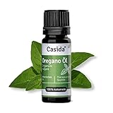 Casida Oregano Öl Bio - Naturreines ätherisches Oregano-Öl in Bio-Qualität - Lebensmittelqualität – Oreganoöl für Aromatherapie, Aromadiffuser - Aus der Apotheke - 10 ml