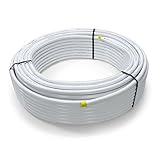 Pipetec Aluverbundrohr Aluminium Mehrschichtverbundrohr 20x2 mm 25m weiss PEX-Rohr Alu-Mehrschicht-Verbundrohr MV-Rohr Mehrschichtrohr Heizung Wasser