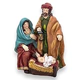 MIJOMA Wunderschöne Krippenfiguren für Weihnachtskrippe - Handbemalte Kunststein-Figuren - Perfekte Weihnachtsdekoration in verschiedenen Sets & Stilrichtungen zur Auswahl (1-teilig - 15cm hoch)