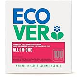Ecover All-In-One Spülmaschinen-Tabs Zitrone & Mandarine (100 Stück/2 kg), Multi-Tabs für eine kraftvolle Reinigung, Ecover Spülmaschinentabs mit Klarspüler und Geschirrspülsalz