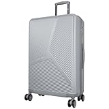 Trendyshop365 Reisekoffer L Hartschale Alcudia 77cm 90 Liter 4 Rollen Silber