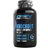 Knockout - Sleep & Recover Support - 120 Kapslen mit Shoden® Ashwagandha Extrakt, Magnesium, L-Tryptophan, natürliches L-Theanin aus Grüntee, Baldrian - Vegan
