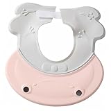 Milisten 1 Stück wasserdichte Shampoo-Kappe badekappe Haarwaschhut für Kleinkinder Mädchen Duschhaube Shampoo Cap -Duschhauben waschbare Duschkappe tpe Rosa