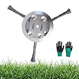 Universal Stahldraht Trimmerkopf, Rasentrimmer Ersatzkopf, 15,2 cm Unzerbrechliche Unkrautklinge Cutter für Akku-Saitentrimmer, Unkrautfresser, Metall Unkrautfresser Klinge (3 Klinge, 1)
