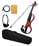 Classic Cantabile EV-90 E-Violine (E-Geige mit Tonabnehmer, Fichte/Ahorn/Ebenholz) natur matt