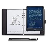 Notizbuch Digital Pen Smart Pen Schreibset inkl. Smartpen Smart A5 PU Leder Notizbuch & wiederverwendbares Schreibtablett & B5 Papier BT Wireless Connection Kompatibel mit Boardpen und Ophaya App