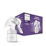 Philips Avent Handmilchpumpe - einfaches Abpumpen, mit Natural-Motion Technologie, BPA-frei (Modell SCF430/01) Transparent