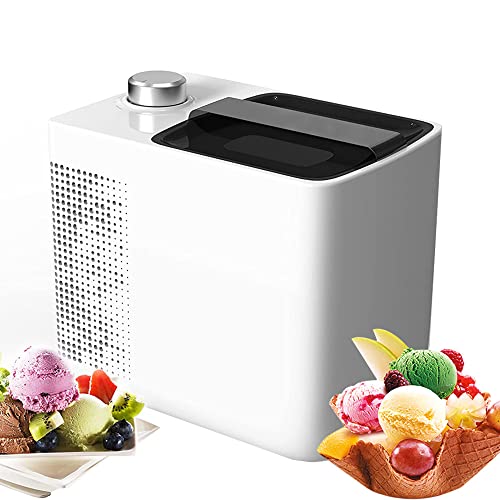 Eismaschine mit Countdown-Timer, Kleine automatische hausgemachte Eismaschine für die Herstellung von Fruchtsorbet, Gefrorenem Joghurt, italienischem Gelato,nachgeahmtes manuelles Mischen