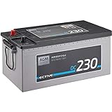 ECTIVE 230Ah 12V AGM Batterie DC 230 VRLA Versorgungsbatterie, zyklenfest, wartungsfrei für stromintensive Verbraucher