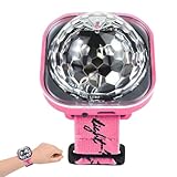 Disco-Kugellicht – LED-Uhr mit Geräuschaktivierung, tragbares Armband mit Discokugel, wiederaufladbar, USB, Disco für Dekoration zu Hause oder Auto, festliche Beleuchtung