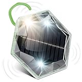 Gardigo® Vogelabwehr Solarbetrieben für ca 150m² | 360° Vogelschreck mit LED und Ultraschall | Taubenschreck für Balkon und Garten | USB Taubenabwehr und Vogelvertreiber | Aufhängehaken Magnethalter