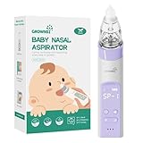 Nasensauger Baby | Nasensauger Baby Elektrisch| Nasensauger Baby Staubsauger Wiederaufladbar, Mit 3 SaugstäRken Musik & Licht Funktion Und 3 GrößEn Silikon Tipps (Lila)