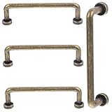 NUOBESTY 4 Stück Schranktürgriff Schublade ziehen Kleiderschrank zieht Griffe retro Schwarz Bronze Bad Küchengriffe Hardware für Küchenschränke Schrankgriff Zinklegierung