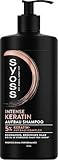 Syoss Shampoo Keratin (440 ml), Haarshampoo für schwaches und brüchiges Haar, füllt und glättet die Haarfaser, Formel mit Blauem Lotus & Amino-Komplex