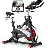 JOROTO Ergometer Heimtrainer X2PRO Bluetooth Hometrainer Fahrrad, Indoor Cycling Bike Speedbike mit Kraftvoller Magnetbremse & Riemenantrieb - ca. 150kg Belastbar