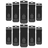 TEWENE USB-Stick, 4 GB, 10 Stück, USB 2.0, mehrfarbig, USB-Stick, 4 GB, Mini-USB-Stick für Speicherung und Sicherung von Daten (10 Schwarz)