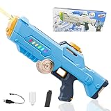 Wasserpistole Elektrisch, Elektrische Wasserpistole für Kinder Erwachsene, Automatische Spritzpistole mit Licht, Water Gun Wasserpistolen, Wasserspritzpistole mit großer Reichweite Spielzeug (B)