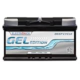 Gel Batterie 12V 120Ah Gel Edition Solarbatterien Gel-Technologie 12V Akku Solar, Solarbatterie Bootsbatterie Wohnmobile, Wohnwagen 120 Ah Camping AGM