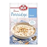 RUF Porridge Classic, Instant Haferbrei aus Vollkorn-Haferflocken, ideale Grundlage zum verfeinern mit deinen Lieblings-Toppings, 1 x 65g Beutel