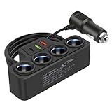 Multi Port USB KFZ Ladegerät, 1 bis 4 KFZ Adapter mit Schnellladung PD 30W/QC3.0, KFZ Ladeportverlängerung für KFZ Ladeladegerät für leistungsfähige Station