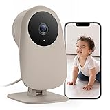 nooie Baby Monitor, Babyphone mit Kamera WLAN, Baby Kamera mit APP und Handy Verbindung, 1080P Nachtsicht, Bewegungs und Cry Detection Alexa kompatibel, Bewegungs Geräuscherkennung
