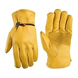 Eieenotee Lederarbeit Handschuhe Flex Grip Hartes Kuhwahnsinns Handschuh Handschuhe Arbeit Handschuhe, Durchstich für Holzschnitt/Bau//Garten