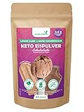 Simply Keto Lower-Carb* Schoko Eis Mix - Cremiges Eis ohne Zuckerzusatz mit nur 2,6 g Netto-Kohlenhydrate - ohne Maltit - Glutenfrei, sojafrei & ketogen - für 10 Portionen (100 g)