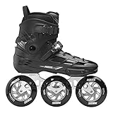 Roces Unisex – Erwachsene EGO 3X110 TIF Inline-Skates, Black-Silver, 40