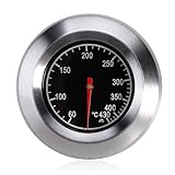 Edelstahl-Röstthermometer Grillthermometer, Gasgrillthermometer 60-430℃ / 100-800℉ Grillthermometer für alle Grills, Raucher und Grillwagen