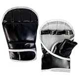 Boxbandagen Innenhandschuhe – Kickboxhandschuhe Halbfinger | Halbfinger Boxhandschuhe | Sparring offene Handfläche Grappling Handschuhe | Verstellbare Boxhandschuhe für Männer Frauen Boxtraining