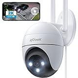ieGeek 2K Überwachungskamera Aussen WLAN, PTZ Outdoor IP Kamera überwachung außen, WiFi Dome Camera mit Farbiger Nachsicht, Bewegungserkennung,Mensch Bewegungsmelder, Zwei-Wege-Audio