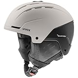 uvex Stance - robuster Skihelm für Damen und Herren - individuelle Größenanpassung - optimierte Belüftung - warm Grey-Black matt - 54-58