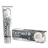 BIOMED Biomed Super White Fluorid freie Coconut Oil Toothpaste, 99 Prozent Natural Ingredients, 100g