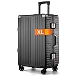 Int’x Koffer XL - Hartschalenkoffer groß mit TSA-Schloss - Leichtes Gepäck mit Vier 360°-Rollen - Beschädigungssichere - Hergestellt aus ABS - Reisekoffer - XL: 91L - Schwarz