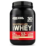 Optimum Nutrition Gold Standard 100% Whey, Proteinpulver, Geschmack Vanilla Ice Cream, 900g, 30 Portionen