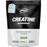 Creatin Monohydrat 1kg Pulver reines Kreatin mikronisierter Qualität Mesh 200 - optimal hochdosiert 100% vegan - Wehle Sports (1000g)