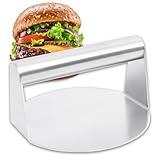 CIMOYBAI Burgerpresse, 5,5 Zoll Round Edelstahl Smash Burger Press, Burgerpresse Grillzubehör Für Flat Top Grill, Hamburgerpresse Und Squeeze Grease, Leicht Zu Reinigen