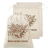 Gofodsil Brottüten Leinen 2er Set zur Brotaufbewahrung - Idealer Brotbeutel Leinen Aufbewahrung Frischhalten, Brötchenbeutel, Brot Backen Zubehör
